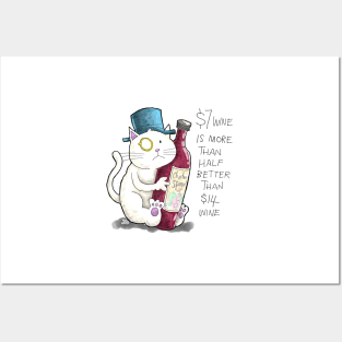 Dapper Cat - Seven dollar wine Posters and Art